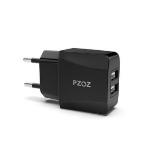 PZOZ Usb Charger Travel EU Plug 2a Fast Charging Adapter portable Dual Wall charger Mobile Phone cable For iphone Samsung xiaomi