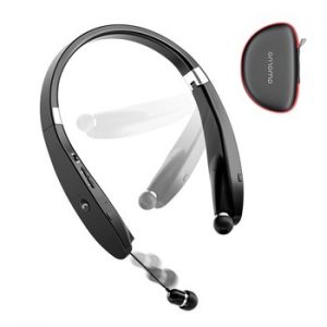 Amorno Neckband Earphones Wireless Fone Bluetooth Headphones with Mic Handsfree TWS Earbuds Noise Canceling Headphone Headset