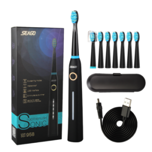 Seago USB Rechargeable Electric toothbrush Sonic brush electrical toothbrush adults Couples Dental with travel box case SG-958