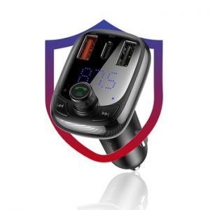 Baseus FM Transmitter Modulator Bluetooth 5.0 Handsfree Car Kit Audio MP3 Player With PPS QC3.0 QC4.0 5A Fast Car Auto Charger