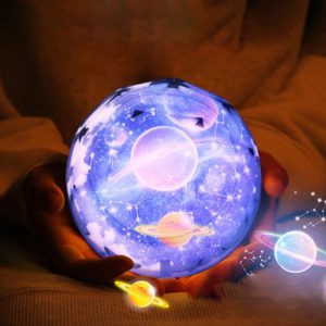 2020 New Dropship LED Star Projector Night Lights For Rotate Earth and Moon Lamp As Children's Gifts For Kids Room Decoration