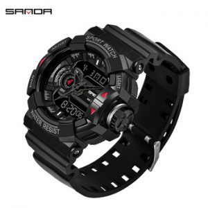SANDA 599 Military Men's Watch Top Brand Luxury Waterproof Sport Wristwatch Fashion Quartz Clock Male Watch relogio masculino