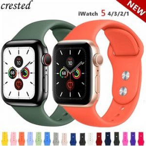 Silicone Strap For Apple Watch band 44 mm/40mm iWatch Band 38mm 42mm 44mm series Sport watchband bracelet apple watch 5 4 3 2 1