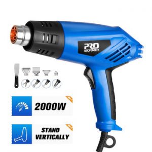 2000W Electric Hot Air Gun Industrial Dual Temperature-controlled Building Hair Dryer Temperature Heat Gun Nozzle by PROSTORMER