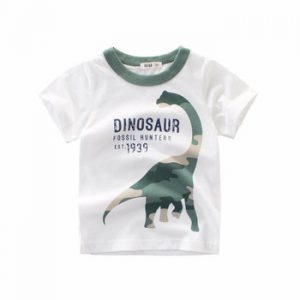 27kids Free shipping Baby Shark Pattern Boys T-shirt  Kids Clothes Summer Girls Top Cotton Children t-shirt 2-7Years