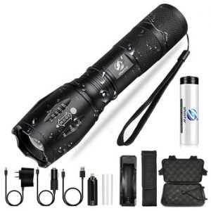 Led flashlight Ultra Bright torch T6/L2/V6 Camping light 5 switch Modes waterproof Zoomable Bicycle Light  use 18650 battery