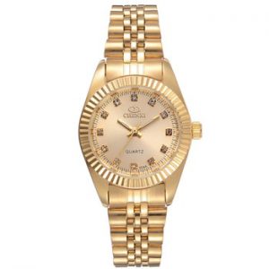 CHENXI Brand Top Luxury Ladies Gold Watch Women Golden Clock Female Women Dress Rhinestone Quartz Waterproof Watches Feminine