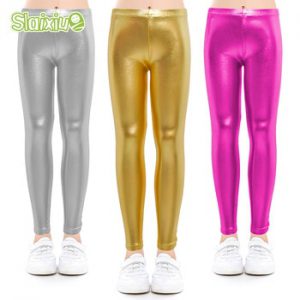 Baby pants for girls Kids Leggings Children's pencil pants Trousers Faux PU Leather Legging Slim trousers 3-9 years