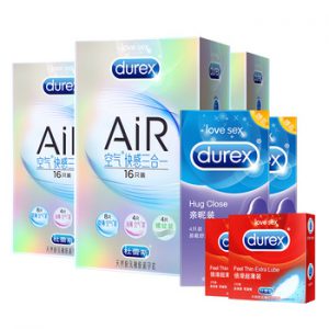 Durex AiR 3in1 Invisible Ultra-thin Spike Condom Lubricated Natural Latex Rubber Penis Sleeve Adult Products For Men