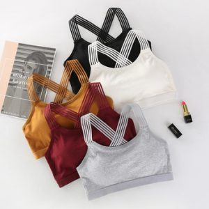 Cross Back Yoga Bra Women