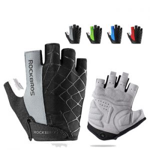 ROCKBROS Cycling Gloves Half Finger Shockproof Wear Resistant Breathable MTB Road Bicycle Gloves Men Women Sports Bike Equipment