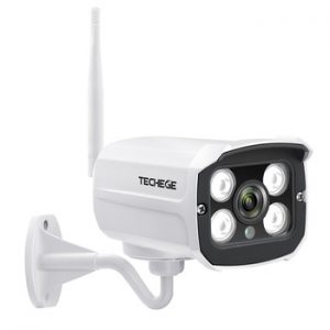 Techege HD 1080P Wireless SD Card Slot Audio IP Camera 2.0MP wifi Security Camera Night Vision Metal Waterproof Outdoor Camera