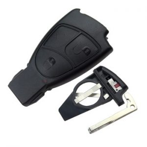 OkeyTech Smart Car Remote Key Case Fob For Mercedes Benz MB C E ML S SL SLK CLK AMG Soft 3 Buttons With Battery Cover And Blade