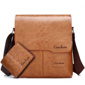 Celinv Koilm Men Tote Bags Set Famous Brand New Fashion Man Leather Messenger Bag Male Cross Body Shoulder Business Bags For Men