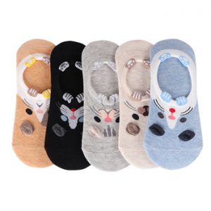 28 Style 10 Piece=5 Pairs/lot Cute Harajuku Animal Socks Women Summer Korean Cat Bear Rabbit Funny Low Cut Ankle Sock Happy Sox