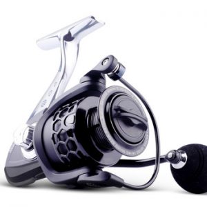 LINNHUE 2020New Fishing Reel GK1000-7000 5.2:1 Metal Spool Body Rocker 8KG Max Drag Spinning Reel Saltwater Fishing Accessories