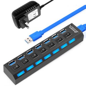 USB 3.0 Hub USB Hub 3.0 Multi USB Splitter 3 Hab Use Power Adapter 4/7 Port Multiple Expander 2.0 USB3 Hub with Switch for PC