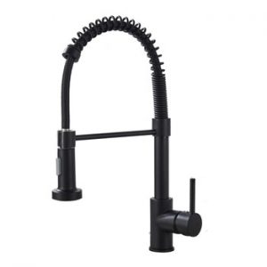 Quyanre Matte Black Kitchen Sink Faucet Pull Down Kitchen Faucet Single Handle Mixer Tap 360 Rotation Torneira Cozinha Mixer Tap