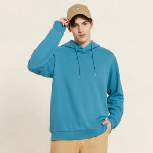 Metersbonwe Autumn And Winter new  Multicolor comfort Sweatshirt men  Plus Velvet Knit Solid color Hooded Hoodies