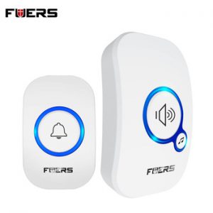 FUERS M557 Wireless Doorbell Home Security Alarm/ Welcome Smart Doorbell 3in1 Multi-purpose Door Button 433MHz Easy Installtion