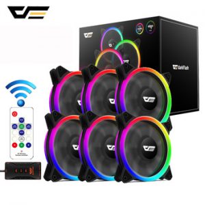 darkFlash DR12 Pro Computer PC Case Fan 120mm RGB LED AURA SYNC Speed Adjust CPU Fan 3Pin Quiet Computer Cooler Cooling Case Fan