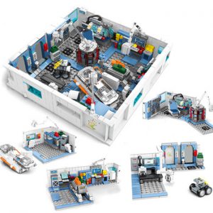 HUIQIBAO 1006Pcs Wandering Earth Aerospace Laboratory Space Station Building Blocks City Scientist Figures Bricks Toys Children