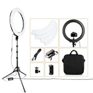 Travor LED Ring Light 18 Inch Ring Lamp Photo light ring With Tripod Phone holder for YouTube makeup Studio photography ringligt