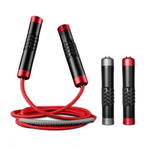 TMT Weighted Jump Rope Crossfit Aluminum Alloy Handle for Fitness Boxing Training Adjustable 3 M Heavy Wire Speed Skipping Rope