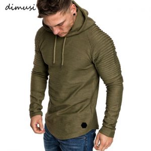 DIMUSI Brand Fashion Mens Hoodies Men Solid Color Hooded Slim Sweatshirt Mens Hoodie Hip Hop Hoodies Sportswear Tracksuit