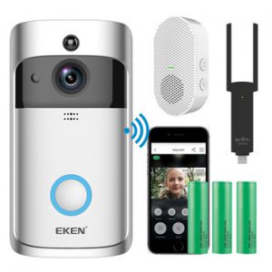 EKEN V5 Video Doorbell Smart Wireless WiFi Security Door Bell Visual Recording Home Monitor Night Vision Intercom door phone