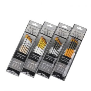 Watercolor gouache painting brush high quality nylon hair 5 sticks art painting pen set Student art supplies Painting material