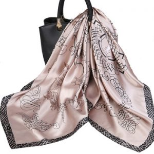 2019 Fashion Kerchief Silk Satin Neck Scarf For Women Print Hijab Scarfs Female 90*90cm Square Shawls and Wraps Scarves For Lady