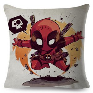 Cartoon Marvel Super Hero Superman Pillow Case Linen Cushion Cover for Sofa Home Decor Avengers X-Men Deadpool Pillowcase