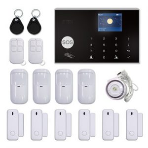 Tuya Smart WiFi 2G GSM Home Security Alarm Sysrtem 433MHz Wireless Burglar Alarm Kit Android iOS System APP Remote Control