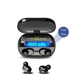 LIGE TWS 5.0 Bluetooth 9D Stereo Earphone Wireless Earphones IPX7 Waterproof Earphones Sport Handsfree With 4000mAh Power Bank