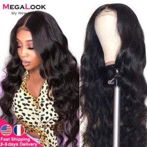 6x6 Closure Wigs Lace Closure Wig Remy 30inch Megalook Brazilian Human Hair Lace Front Wigs 4x4 Lace Closure Wig Body Wave Wig