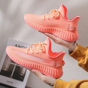 Women Casual Sneakers Lightweight Air Cushion Lace Up Mesh Flat 2020 Fashion Breathable Walking White Tenis Gym Sport Shoes 40