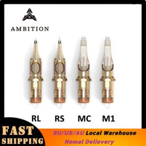 Ambition Revolution tattoo needles mix shading cartridge level A 0.35mm High qualiy Disposable tattoo cartridges 1rl 3rl 5rl 7rl