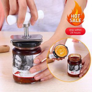 Adjustable Multi-function Bottle Cap Opener Stainless Steel Lids Off Jar Opener Labor-saving Screw Can Opener for Kitchen Gadget