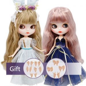 ICY factory blyth Doll Nude Joint Body  with hand set A&B New matte faceplate white skin Fashion Dolls gift Special Offer