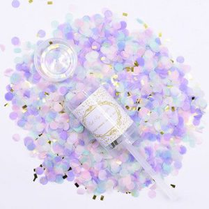 1Pcs Confetti Push Poppers Wedding Bridal Shower Mixed Push Pop Paper Confetti Baby Shower Unicorn Birthday Party Decorations