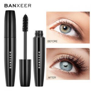 BANXEER Mascara Waterproof Volume Black Ink Mascara 4D  Silicone Brush Lengthening Eyelash Long Lasting Eye Makeup Cosmetics