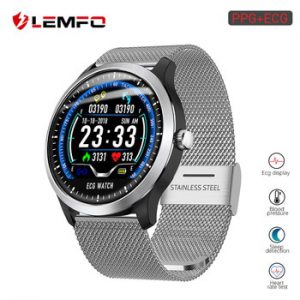 LEMFO 2019 New ECG + PPG Smart Watch Men IP67 Waterproof Sport Watch Heart Rate Monitor Blood Pressure Smartwatch For The Aged