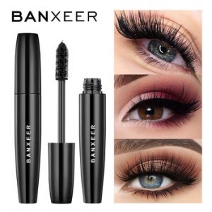 BANXEER Fluffy Volume Mascara Makeup 4D Silk Fiber Lash Mascara Waterproof Rimel 3d Mascara Extension Thick Long Curling Eyelash