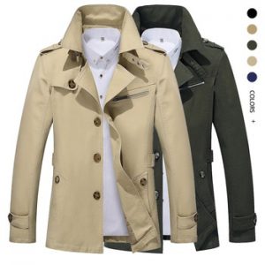 2020 Mens Autumn Business Casual Jacket male Outdoor long lapel Windbreaker Lightweight Jackets men's Trench Coat brand Clothing