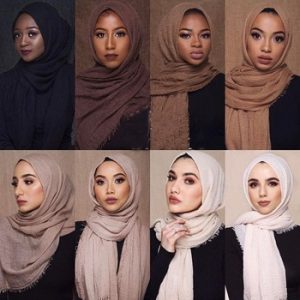 Promotion sale! Plain Color Women Scarf Africa Headband Maxi Crinkle Cloud Hijab Muslim Long Shawl Stole Wrap 180X95CM 68colors