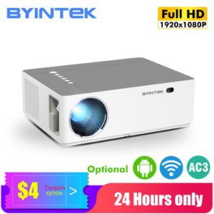 BYINTEK K20 Full HD 4K 3D 1920x1080p Android Wifi LED Video lAsEr Home Theater Projector Proyector Beamer for Smartphone