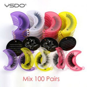 YSDO 3D Mink Lashes Wholesale 20/30/40/100 Pairs Fluffy Mink Eyelashes Makeup Natural False Eye Lashes Extension Lashes In Bulk