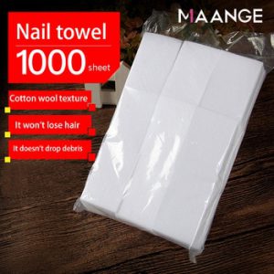 MJ Hot Sale  Nail Polish Remover Nail Wipes Bath Manicure Gel Lint-Free Wipes 100%Cotton Napkins For Nails Nail art Tool