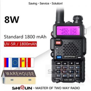 Upgrade 8W Baofeng UV-5R Walkie Talkie 10 km Baofeng uv5r walkie-talkie hunting Ham Radio uv 5r Baofeng UV-9R UV-82 UV-8HX UV-XR